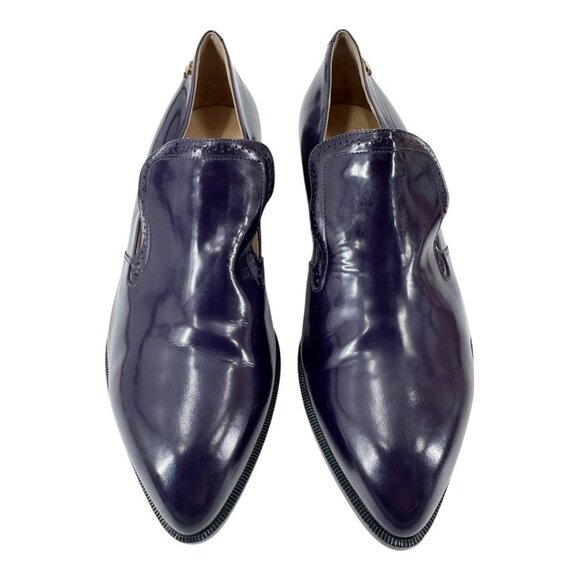 Chanel Loafers Purple – Glazed Calfskin Pre-Fall 2015 Karl Lagerfeld EU 38 - Picture 3 of 7